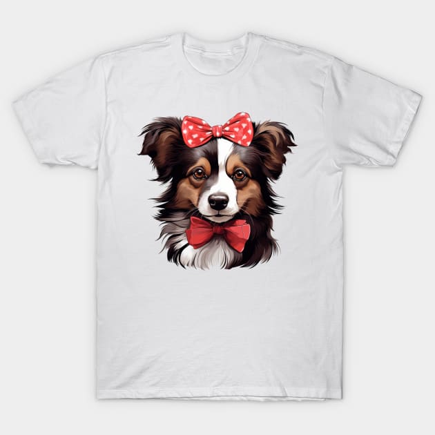 Fancy Shetland Sheepdog T-Shirt by Chromatic Fusion Studio